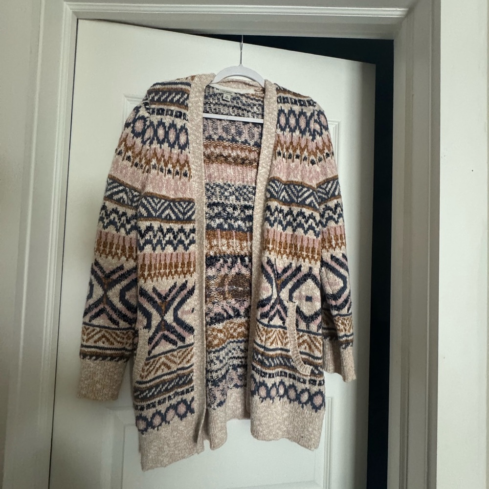 Llbean Patterned Sweater Fair Isle - image 1